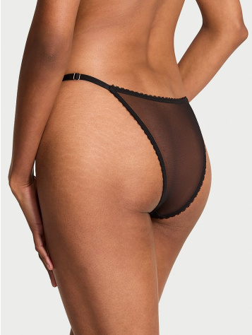 Cherry Pop Embroidery Strappy Brazilian Panty