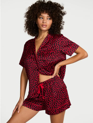 Signature Satin Short Pajama Set