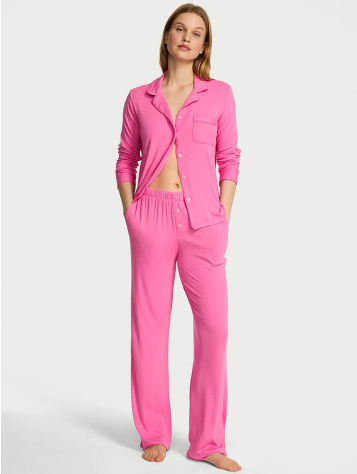 Sosoft Modal™ Ribbed Long Pajama Set