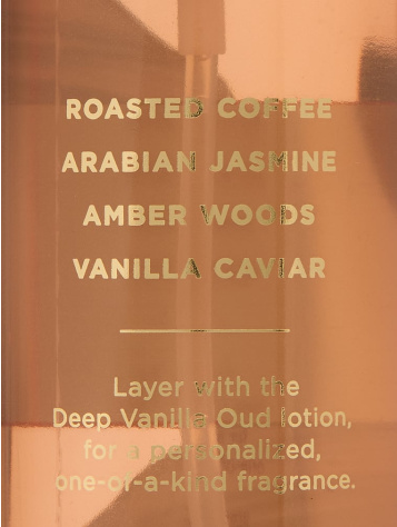 Amber Café Oud Fragrance Mist