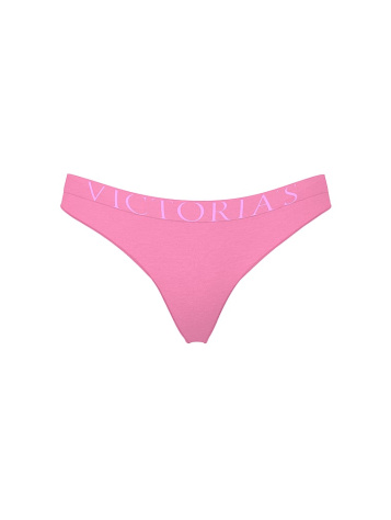 Exploded Logo Cotton Thong Panty
