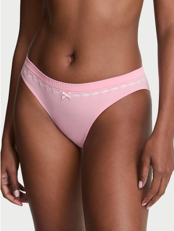 Seamless Ribbon Slot Bikini Panty