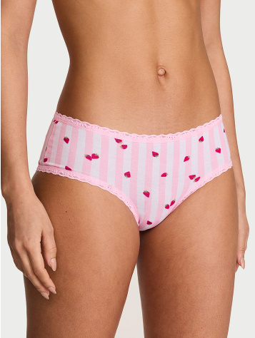 Cotton Lace-Waist Cheeky Panty