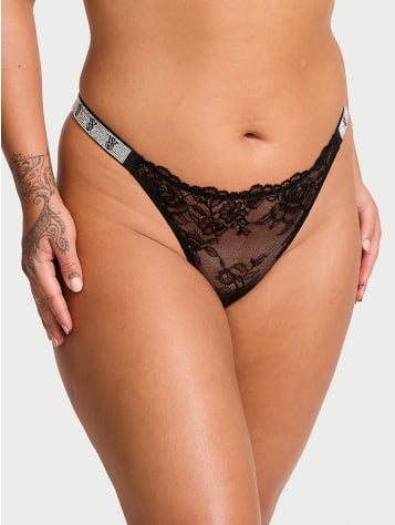 Shine Strap Rose Lace Panty