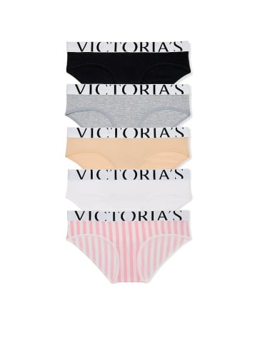 5-Pack Exploded Logo Cotton Hiphugger Panties