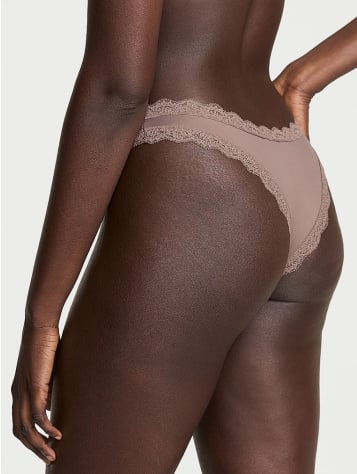 Lace-Trim Brazilian Panty