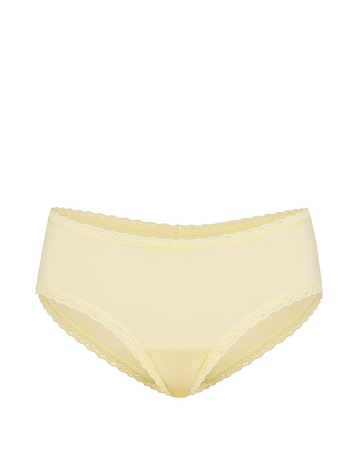 Cotton Lace-Waist Cheeky Panty