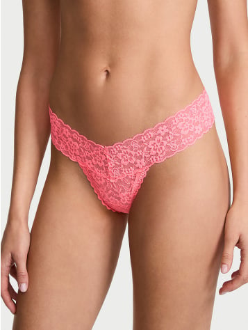 Lace Strappy-Back Thong Panty