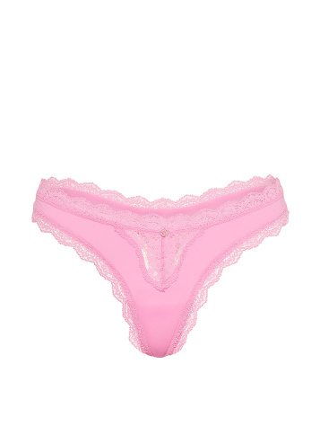 Lace-Trim Thong Panty