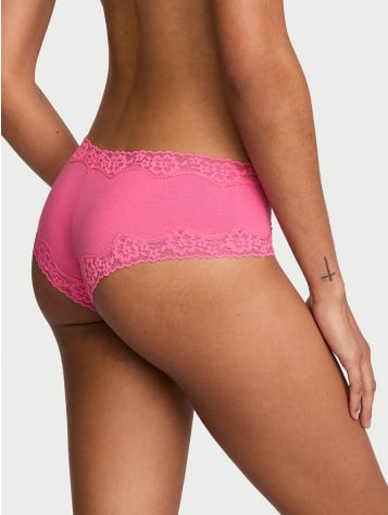 Cotton Lace-Waist Cheeky Panty