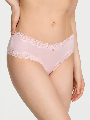 Cotton Lace-Waist Cheeky Panty