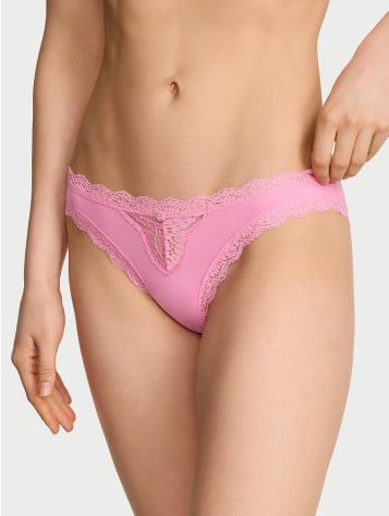 Lace-Trim Bikini Panty