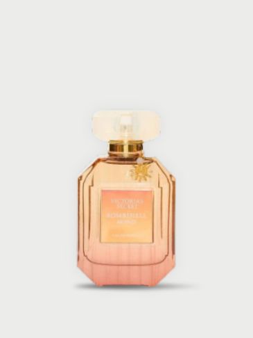 Victoria's Secret Bombshell parfume on a light grey background